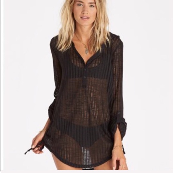 🌴🌼BILLABONG- BLACK COVER UP🌼🌴 - Picture 3 of 8